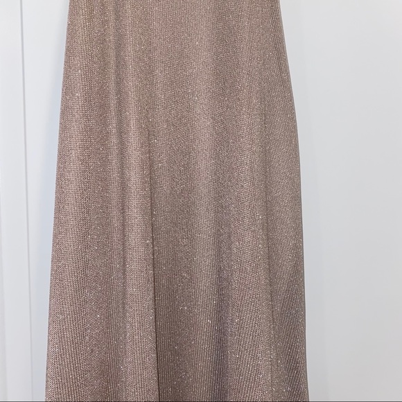 Champagne Gold High Neck Dress - Picture 2 of 9